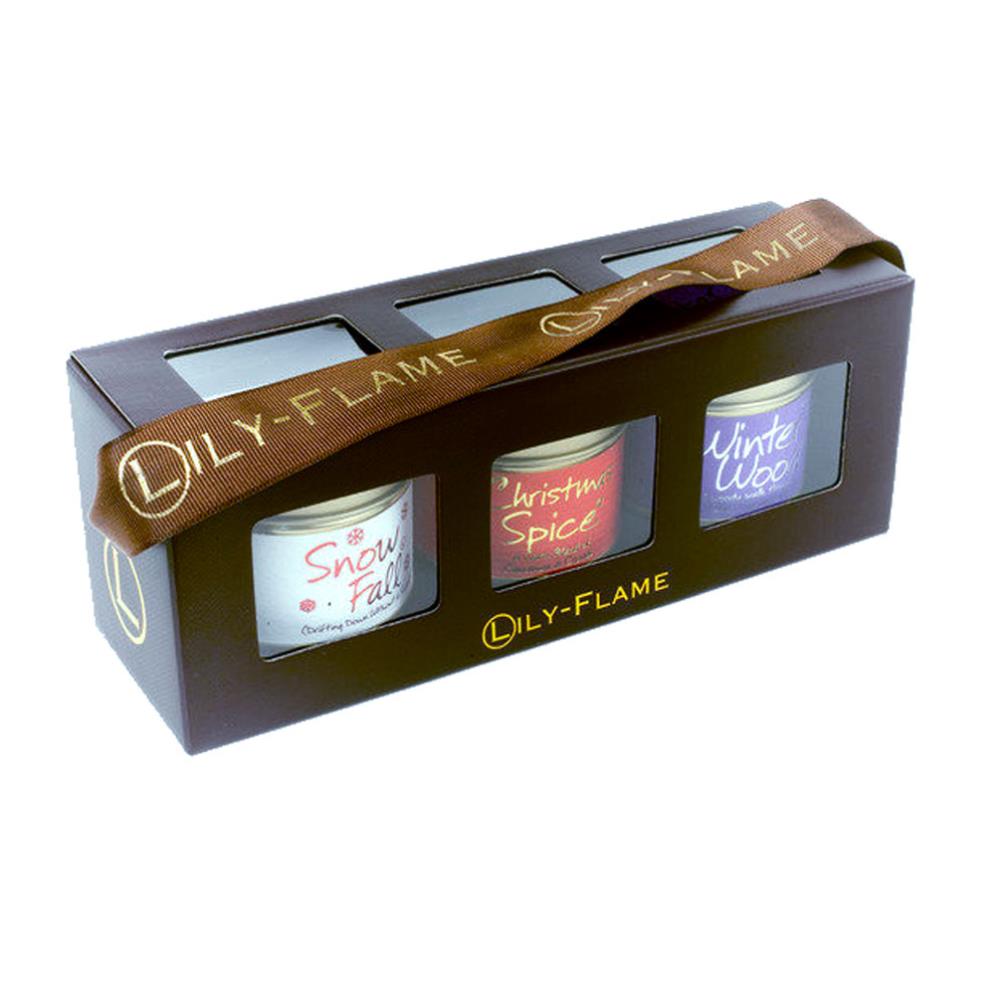 Lily-Flame Christmas 3 Tin Candle Gift Set £19.79